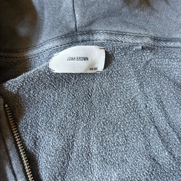Joah Brown Heather Gray Zip Hoodie - Image 2