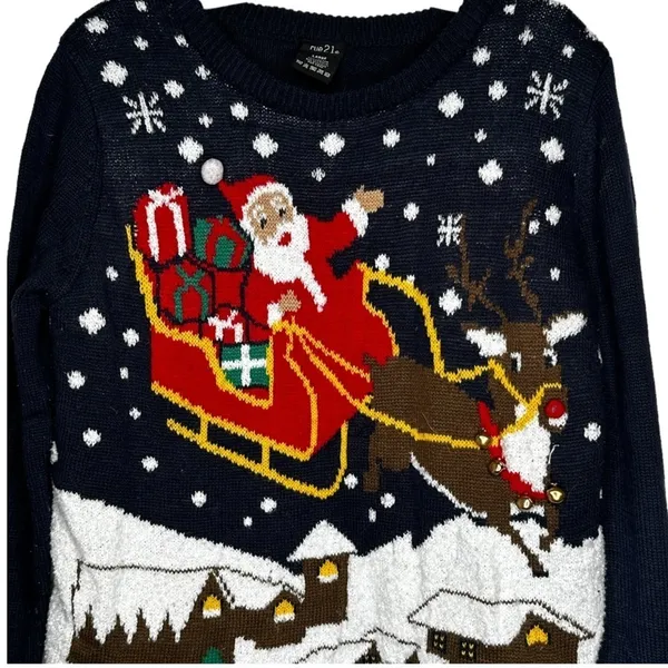 Rue 21 Christmas Santa Sweater - Image 2