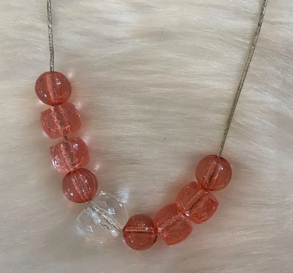 Pink Beaded Necklace - Image 2