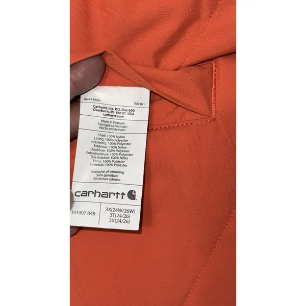 Carhartt Womens Midweight Sherpa Lined Reversible Vest Jacket Size 3X - Image 4
