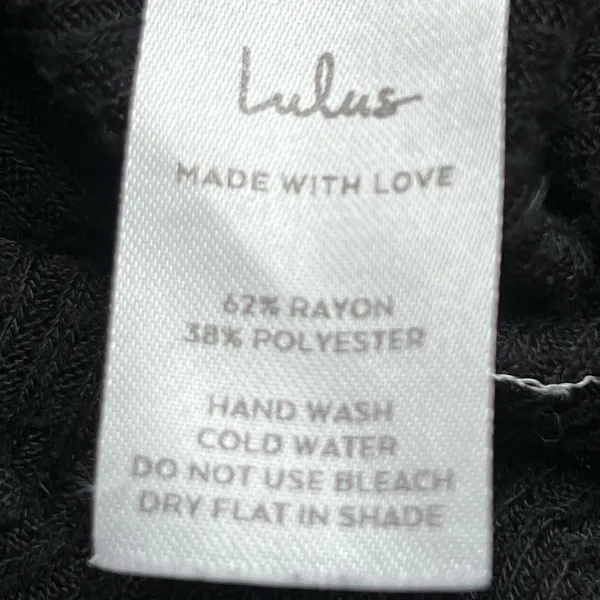 Lulus black crossover Sweater fitted minimalist neutral workwear size XS - Image 6