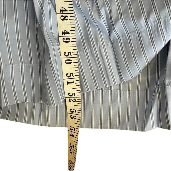 Tuckernuck Cornflower Blue Stripe Tie Front Collared long sleeve Dress NEW - Image 12