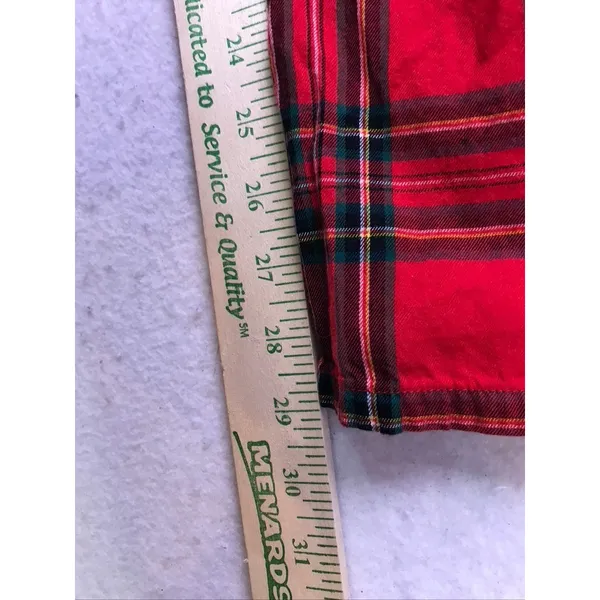 Victoria's Secret Pajama Set Women XL Red Plaid Flannel Sleepwear Holiday - Image 9