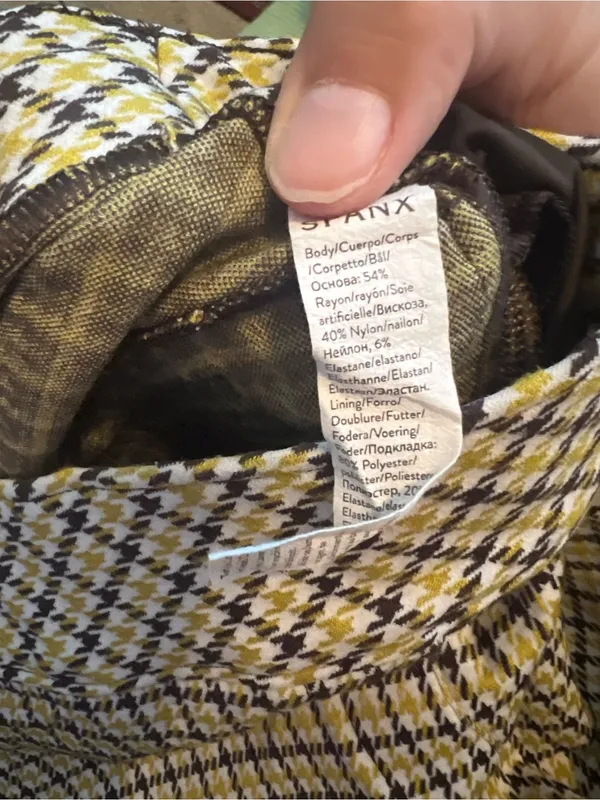 Spanx perfect kick flare in Dijon jacquard plaid ponte pants - Image 9