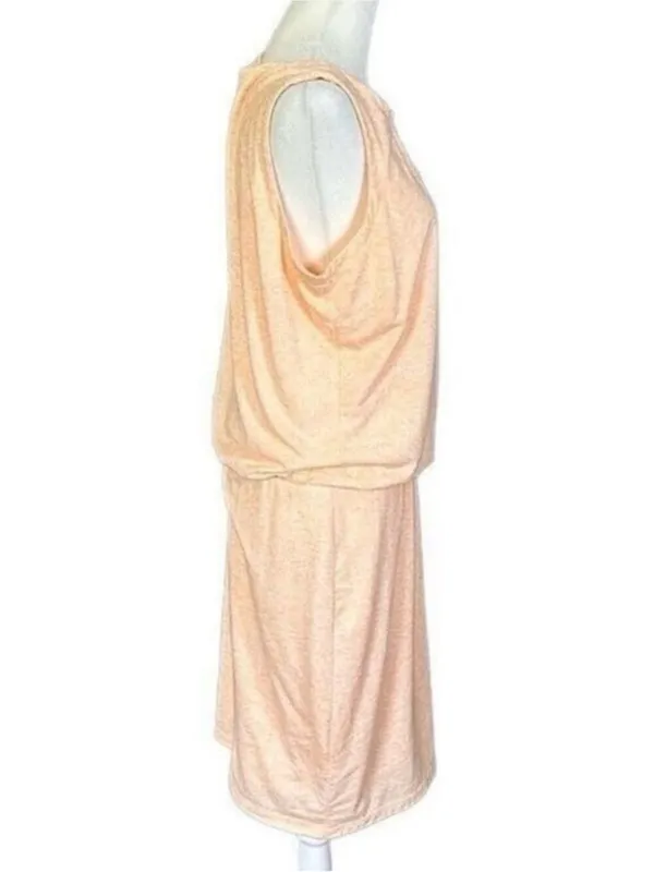 Athleta Vida Tiger Lily Linen Blend Orange Sleeveless Sporty Dress Medium - Image 4
