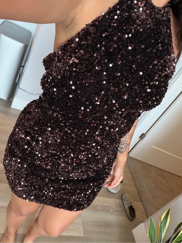 ZARA Sequin Halter Dress - Image 6