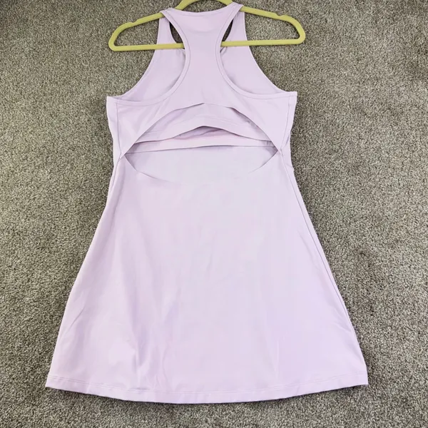 Outdoor Voices Exercise Dress Womens M Lavender Racerback Athletic Tennis Dress - Image 5