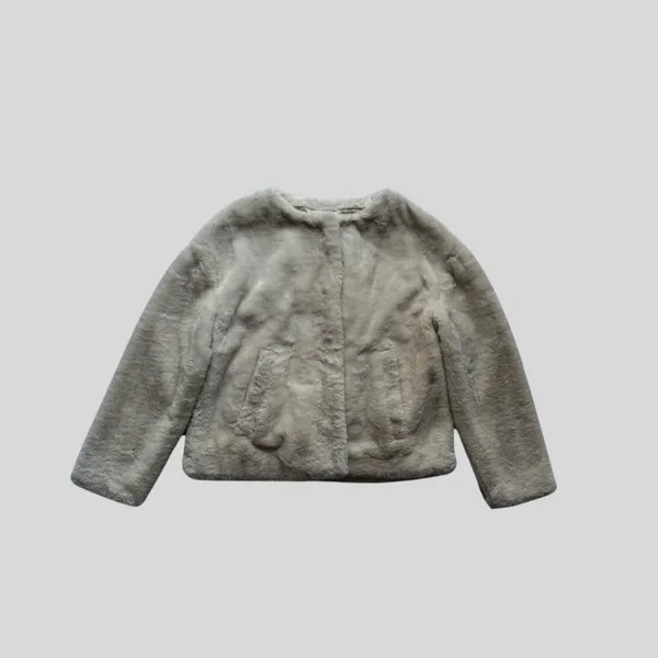 Zara TRF Collection Outerwear Faux Fur Plush Jacket - Image 2