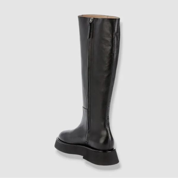 $810 Wandler Women's Black Rosa Leather Knee High Boot Shoes Size 37 Fall - Image 3