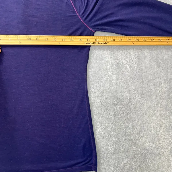 Paradox Merino Blend 1/4 Zip Base Layer Top M Women Blue‎ Athletic Drirelease - Image 7
