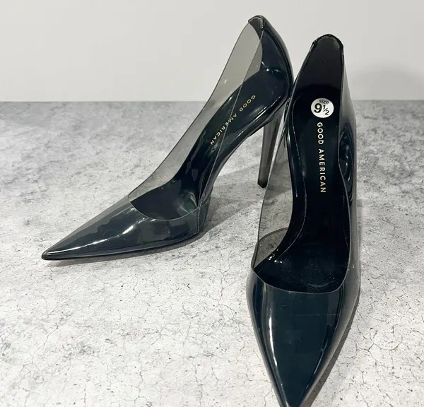NEW Good American cinderella Pump In Light Smoke Size 9.5 - Image 2