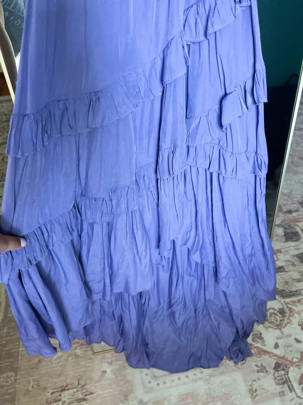 Boutique One-Shoulder Ruffle Dress - Image 5