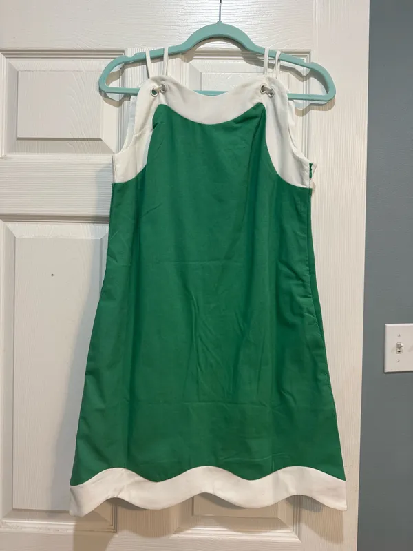 Green and white dress Size XS - Image 2