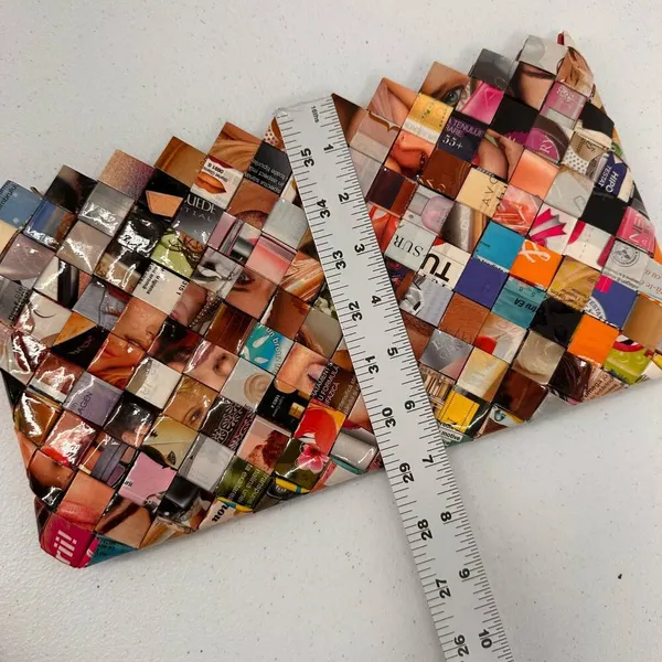 Really fun Weave Reworked Mini Bag - Image 9