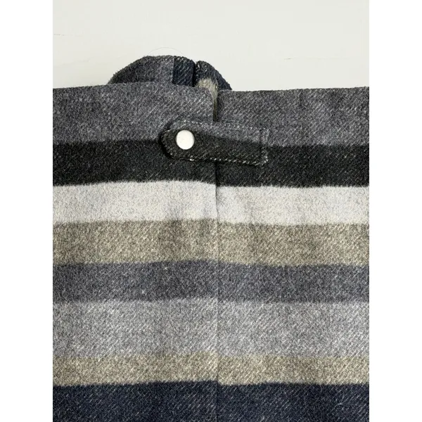 Prana‎ Lily Wool Blend Jacket Women Small Grey Striped Gorpcore Full Zip Coat - Image 9