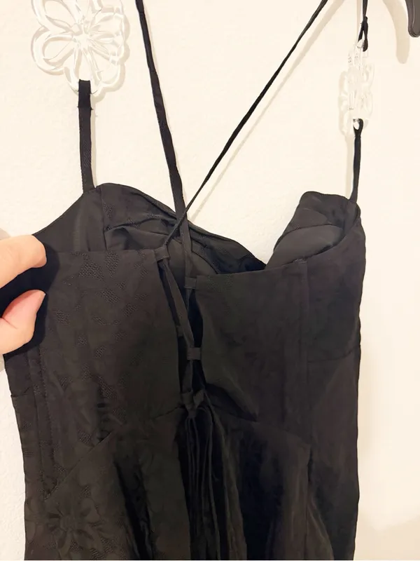 NWT For Love And Lemons Janet Black Mini Dress Cocktail Size Small S - Image 5
