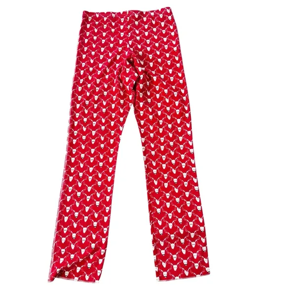 Roller Rabbit Pima Cotton Limited Edition Stag Deer Holiday Pajamas Red Size XS - Image 10