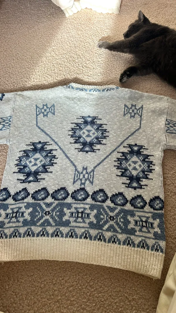 Winter Sweater Blue - Image 2