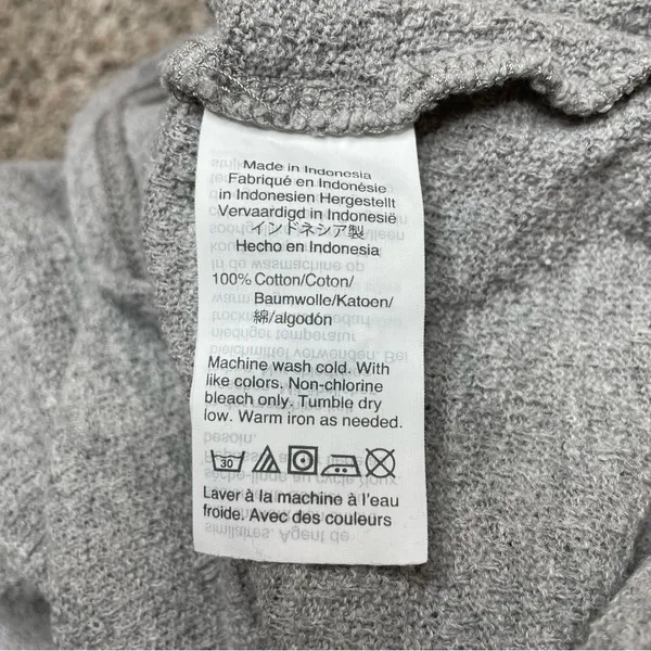 Madewell Texture & Thread Modern Tie-Front Top in Heather Pelican Grey Medium - Image 7