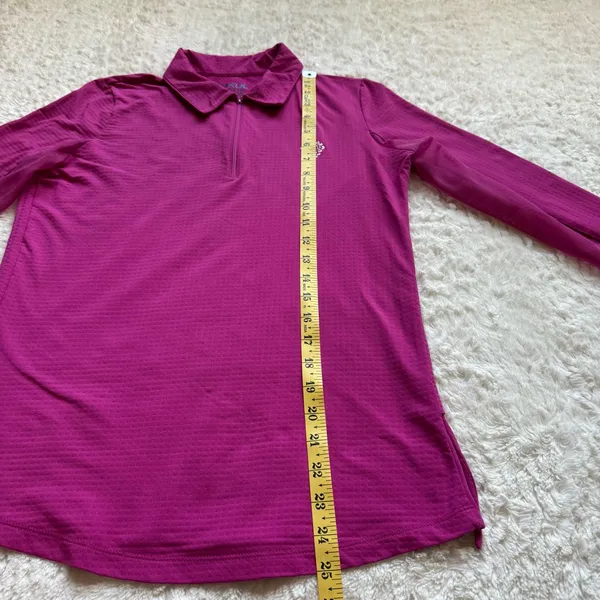 IBKUL 1/4 Zip Adjustable Length Long Sleeve Polo M UPF 50 Tennis Pickleball Golf - Image 8