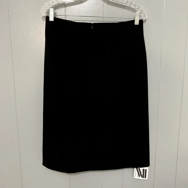 NEW MM.Lafleur Black Greenpoint Front Slit Classic Office Pencil Skirt 10 - Image 5