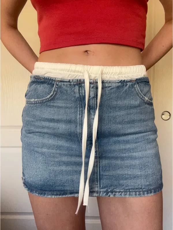 ZARA Jean Mini Skirt - Image 2