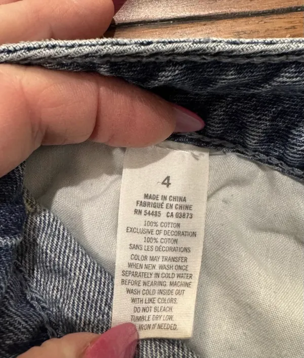 American Eagle Outfitters Vintage Embellished Distressed Denim Shorts - Image 11