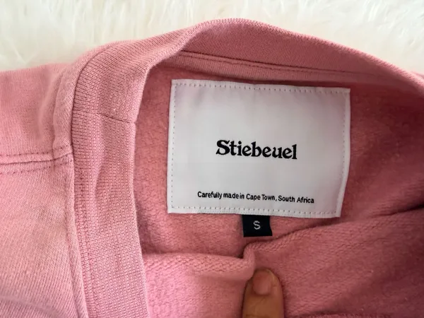 Stiebeuel Mountain Graphic Crewneck Sweatshirt Pink Size S - Image 4