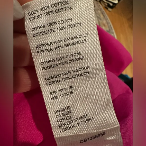 FREE PEOPLE Hope Mini Dress Fuchsia Pink Fantastic Poplin Cotton - Image 7