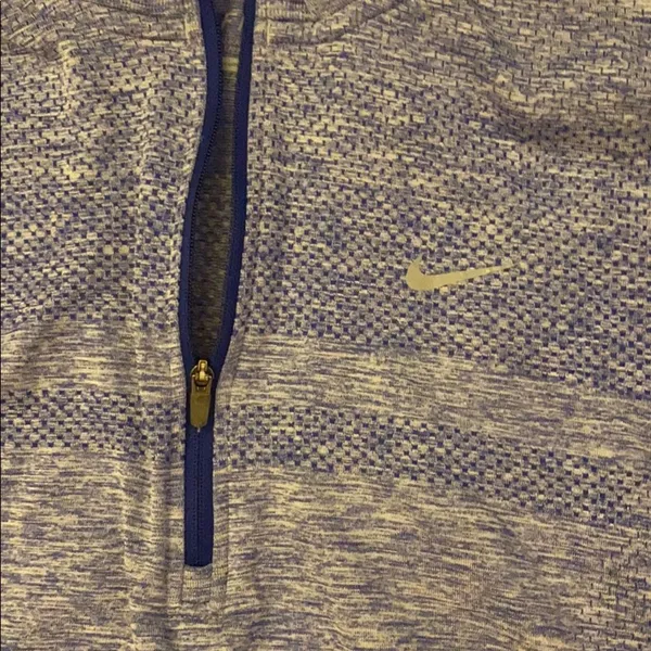 Nike Marled Purple Quarter Zip Pullover - Image 3