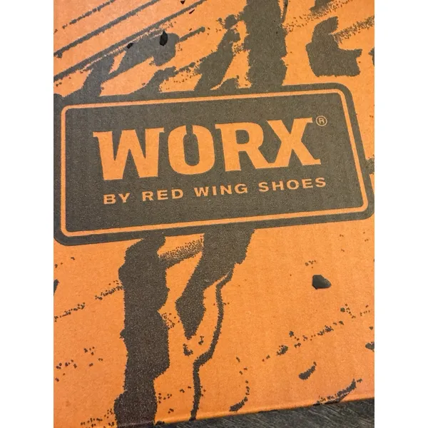NEW RED‎ WING WORX Composite TOE SHOES SIZE 5.5 M Black - Image 10