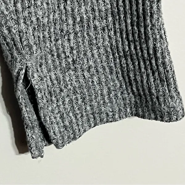 Aerie Womens Large Gray Ribbed‎ Turtleneck Sweater Oversized Pullover Top - Image 6