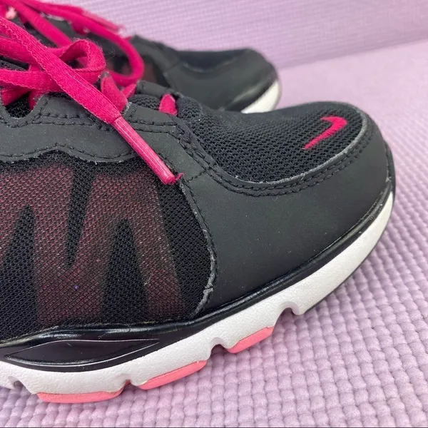 Nike Flex Trainer 2 TR2 Women's Running Shoes Black‎ Pink Size 8 511332-015 - Image 7