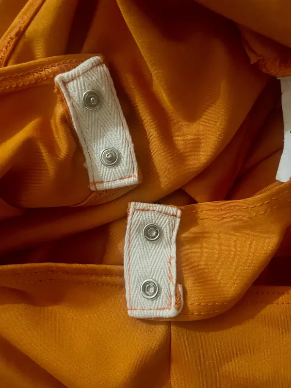 Soft orange bodysuit Size L - Image 6