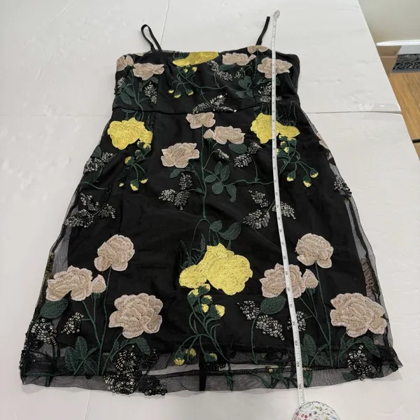 NWT Lulus Rue Colorful Floral Embroidered Sequin Bodycon Mini‎ Dress LARGE - Image 10
