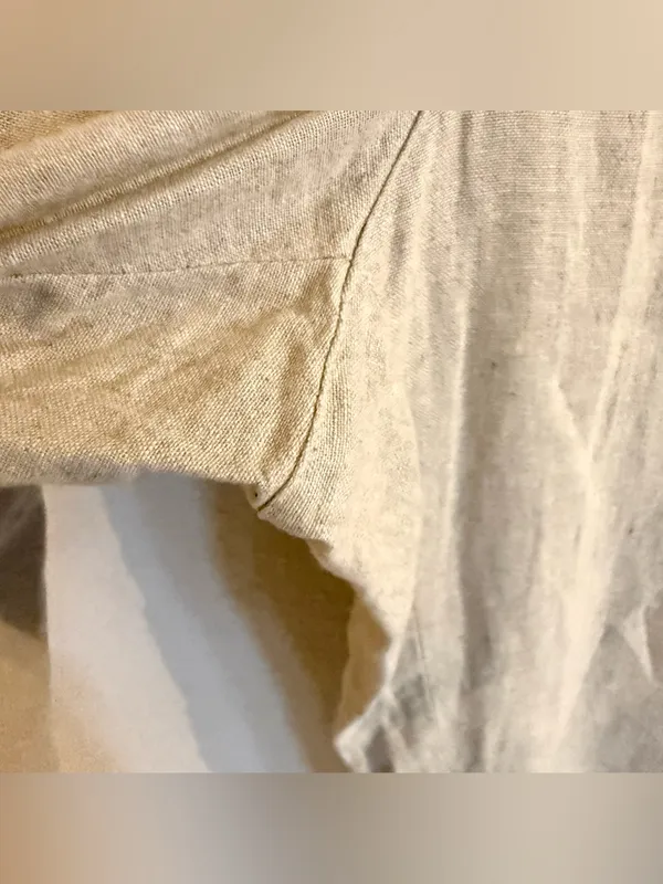 Old Navy Womens Pants Oatmeal Beige High Rise Wide Leg Linen Blend Size XL - Image 9