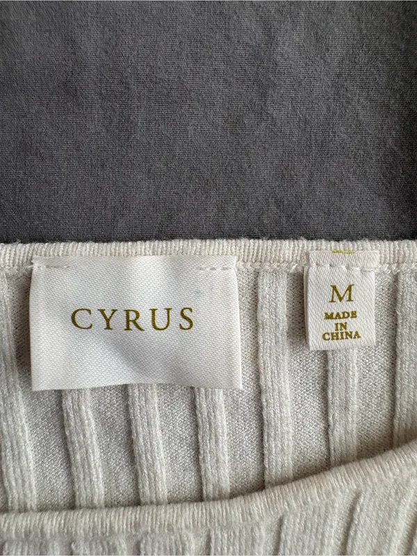Cyrus Ribbed Crew-Neck Sweater in Cream - Image 4