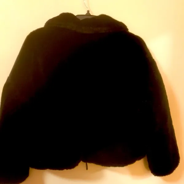 Zara Brand Black Fur Coat Absolutely Gorgeous Like New - Image 6