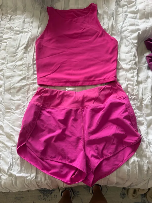 Pink CRZ yoga matching set - Image 3