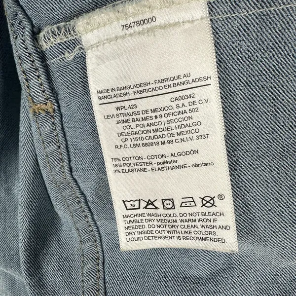 Levis Signature Womens size Small Gold Classic Trucker Denim Jacket - Image 10