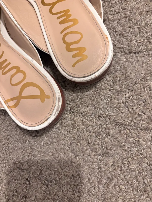 White Sam Edelman Mules - Image 2