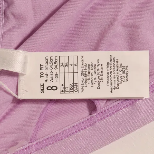 NWT Seafolly X Revolve Shine On Fixed Tri Bikini in Lilac - Image 13