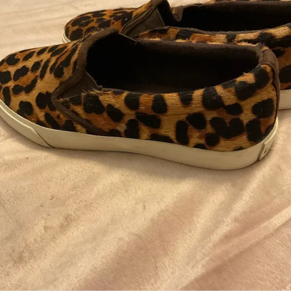 Lauren Ralph Lauren Cedar II Slip On Shoes Womens 6B Leopard Print Calf Hair - Image 6