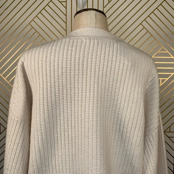 Equipment‎ Nigel Sweater in Ivory Button Cashmere - Image 8