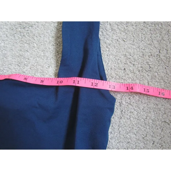 NWT Savrae Sleeveless Square Neck Dress S Navy Blue Athleisure Travel‎ SVA23004 - Image 4