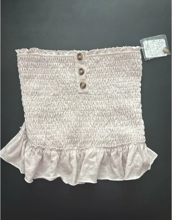 Free People Ruffle Tube Top Light Lilac - Image 2