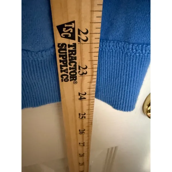 American Eagle San Fran Wanderers Blue‎ Graphic Raglan Sweatshirt Y2K Medium - Image 4