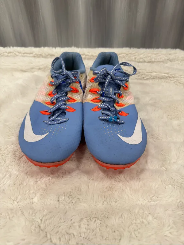 Nike Women’s Zoom Rival S8 Chalk Blue Hyper Orange Track Shoes - Image 3