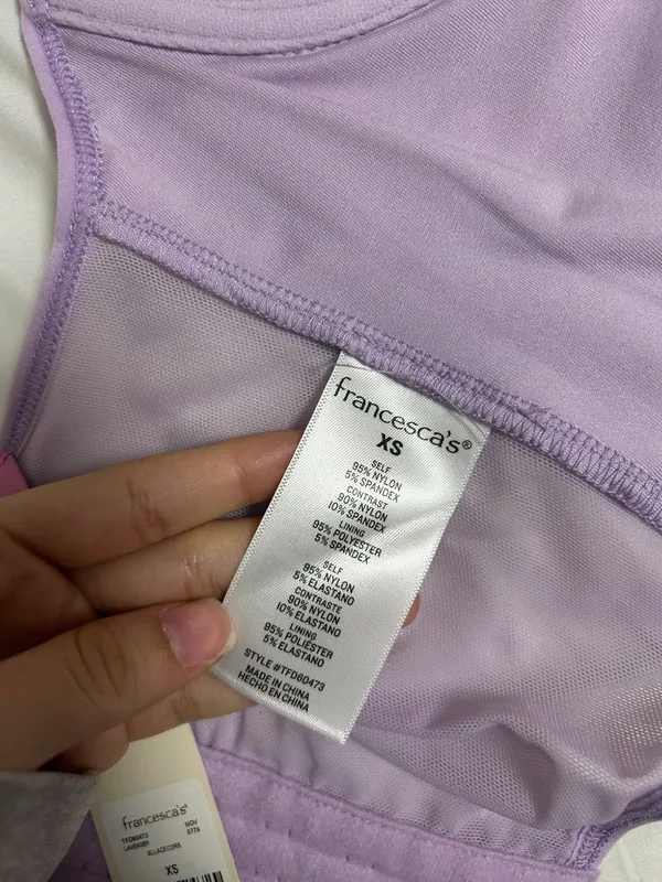 Francesca's Lilac Corset Top - Image 3