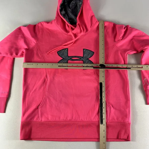 Under Armour Hoodie Womens XS Pink UA‎ Fleece Hooded Sweatshirt Storm Women's - Image 7